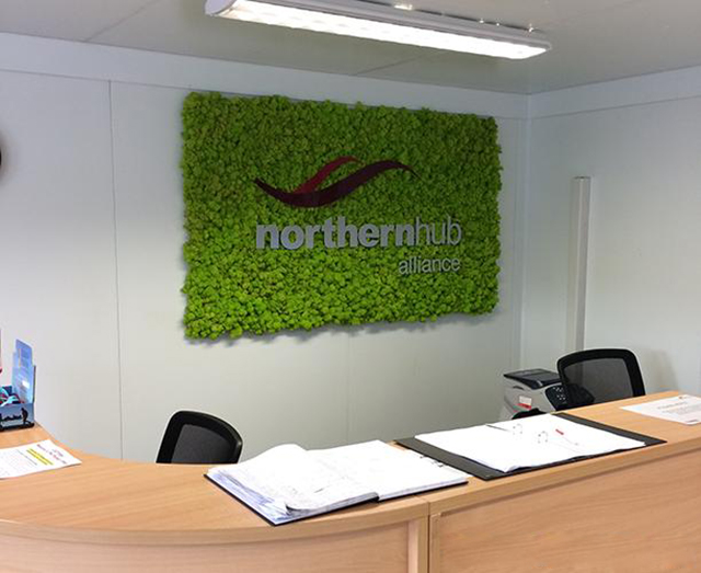 辦公室永生苔蘚logo形象墻