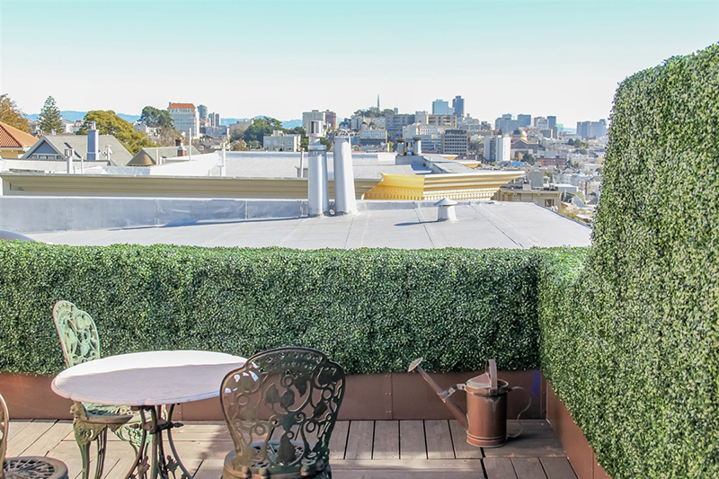 私家庭院仿真植物墻綠化