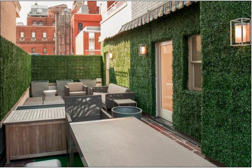 私家庭院仿真植物墻綠化