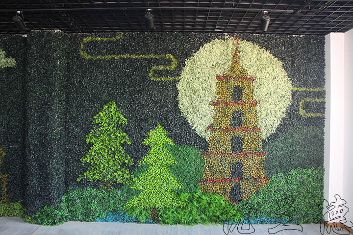 室內仿真植物設計-絲綢之路之塔