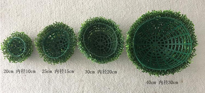 仿真草球內徑外徑