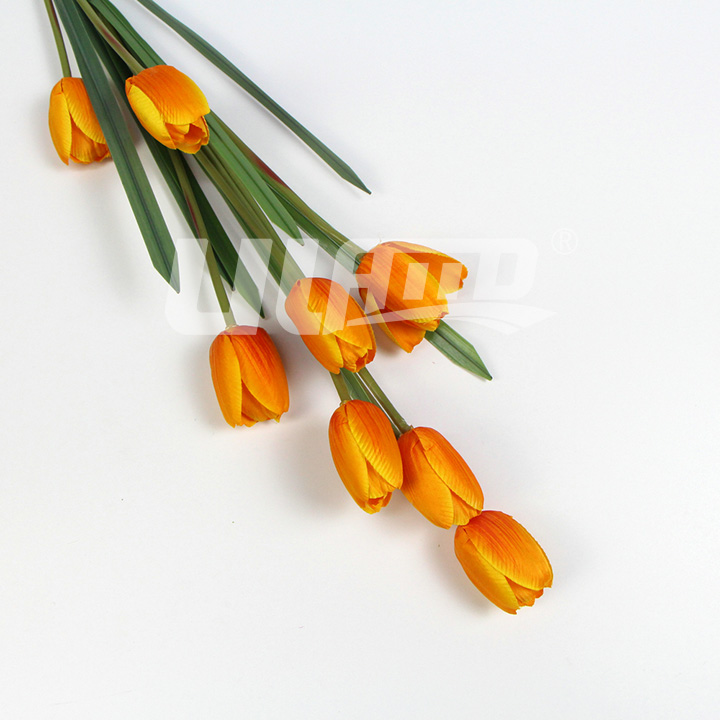 仿真植物花黃色郁金香