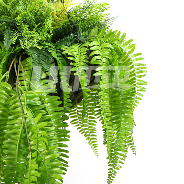 仿真綠植吊籃局部細節圖