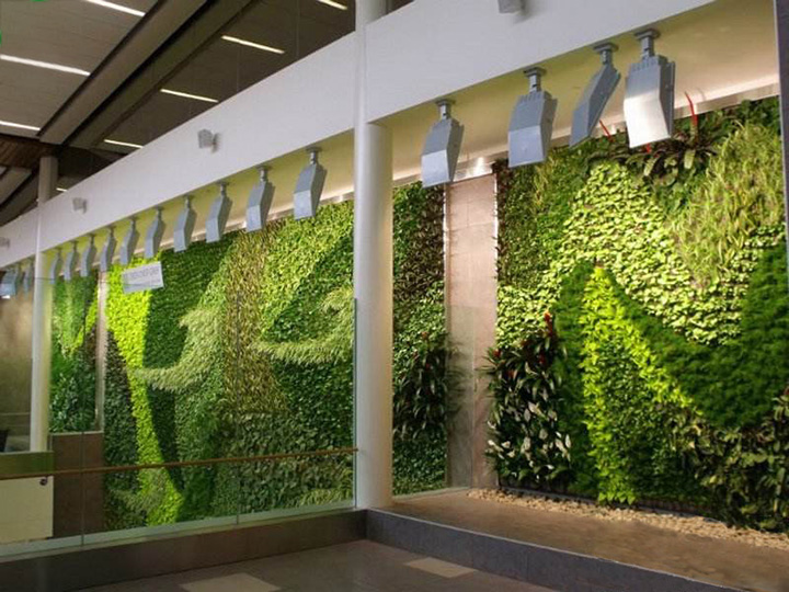 南京室內仿真植物墻制作