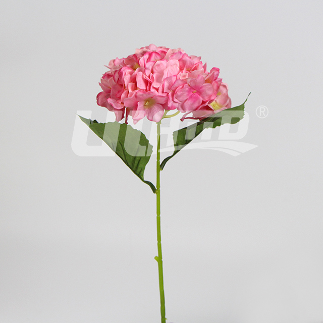 粉色仿真絹布花