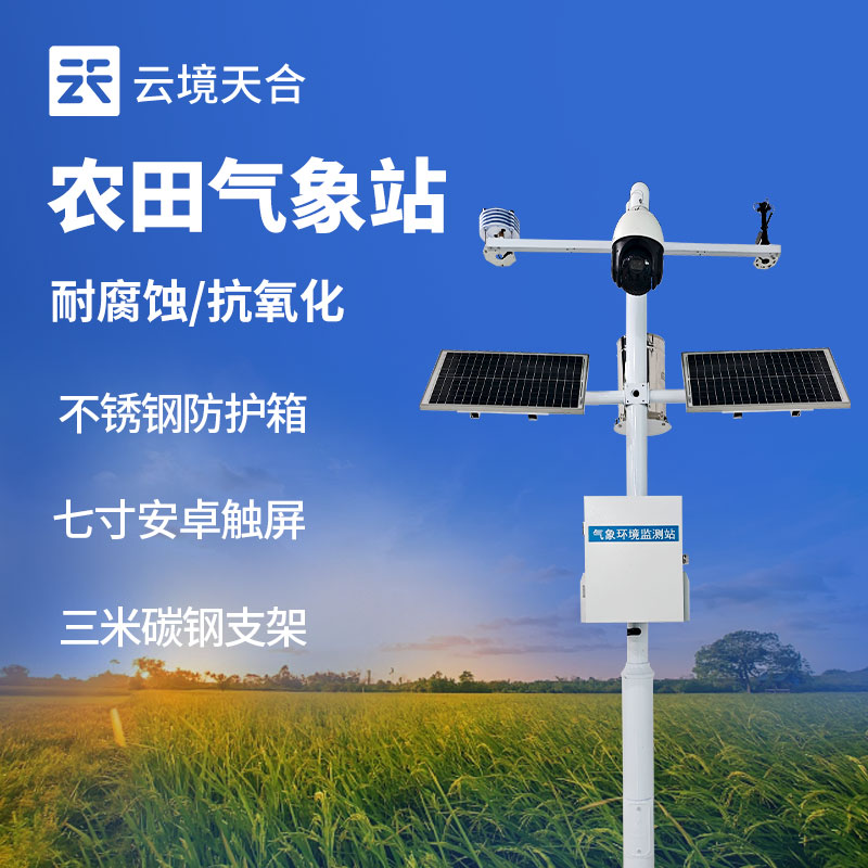 農(nóng)業(yè)氣象站的作用——監(jiān)測(cè)溫濕度、雨量、風(fēng)速、日照時(shí)長(zhǎng)等　